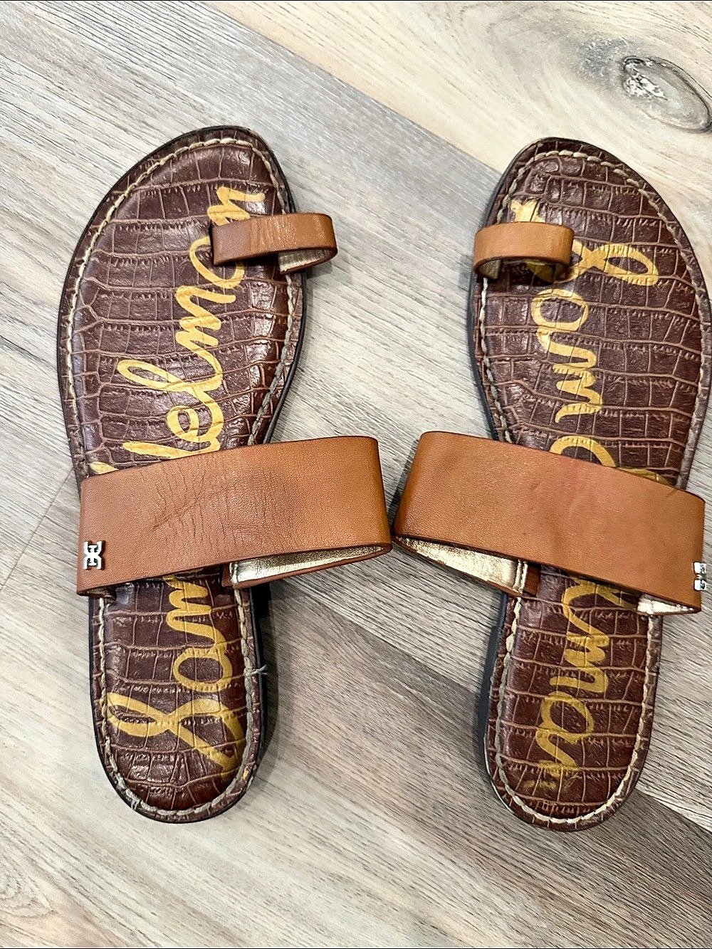 Sam Edelman Women's Brown Slide Sandals